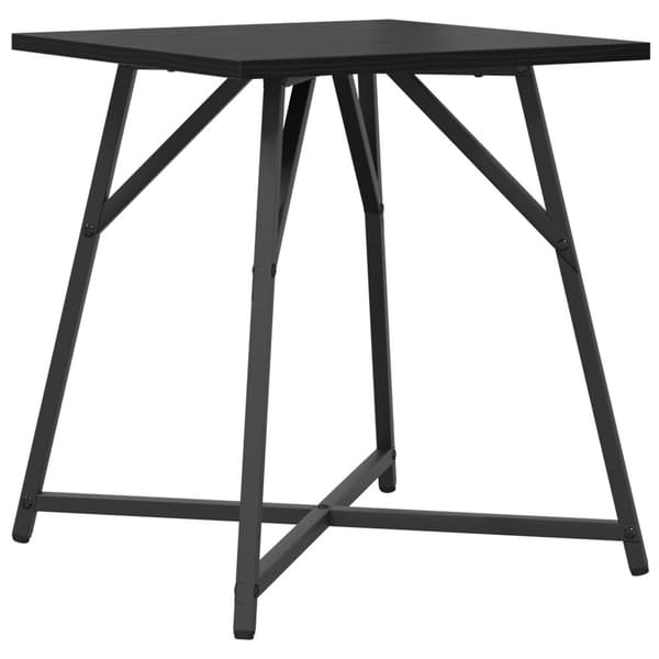 Sidobordsset 2 pcs Svart Ek