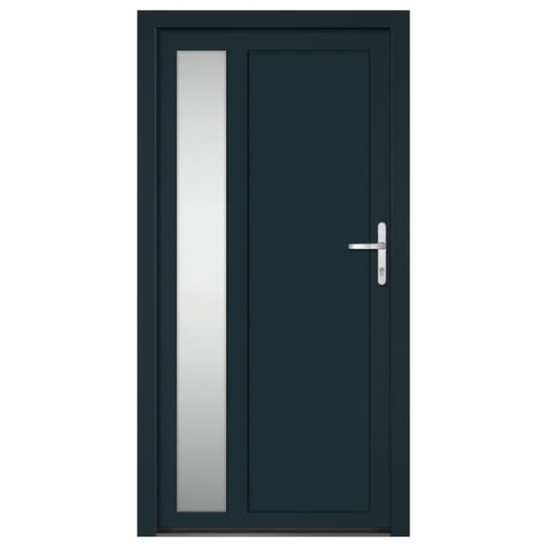 Ytterdörr antracit 108x208 cm PVC