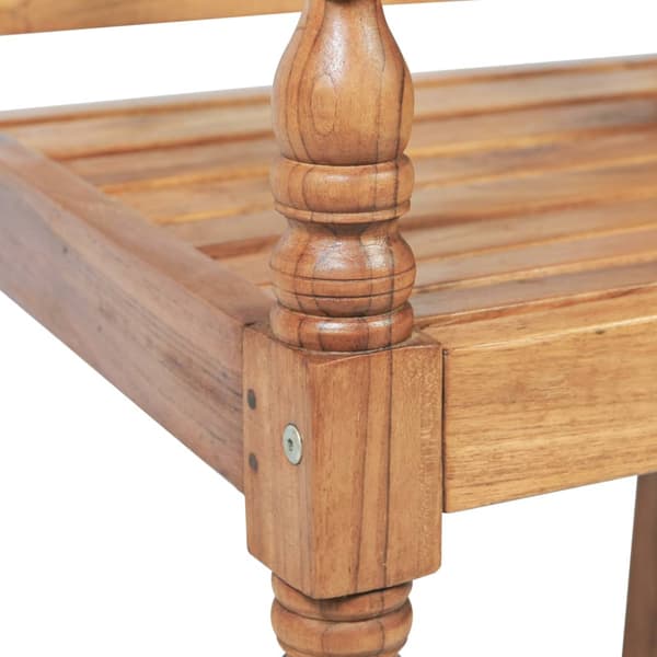 Bataviabänk med dyna 150 cm teak