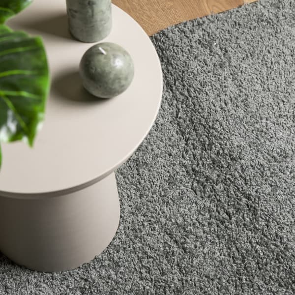 Ryamatta PAMPLONA lång lugg modern grön 80x250 cm