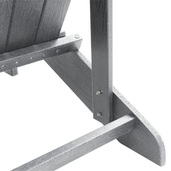 Trädgård Stol 3 pcs Ljusgrå polyeten
