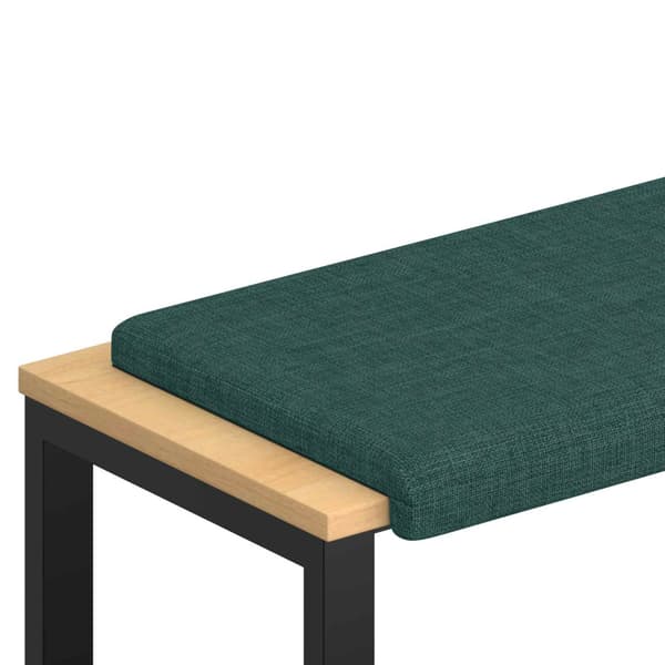 Bänk kudde Tyg Mörkgrön Djup 35 cm