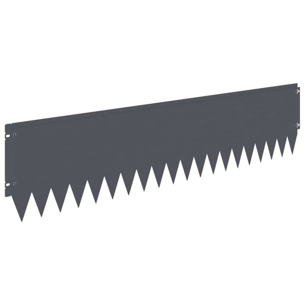 Kant för gräsmatta 10 pcs 103 x 25 cm Stål Antracit