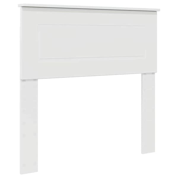 Huvudgavel Glansig Vit 90 cm Konstruerat trä