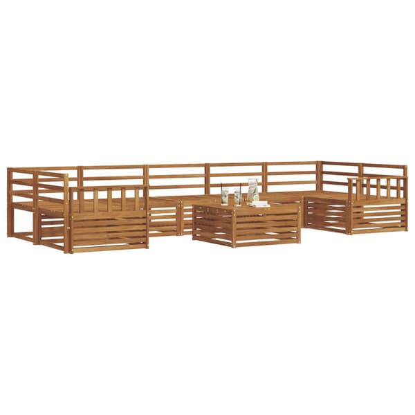 Utomhussoffset 8 pcs Naturfärg