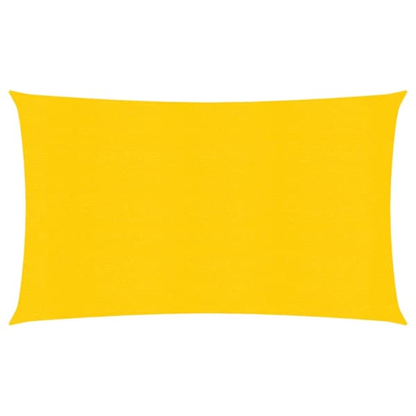 Solsegel 160 g/m² rektangulär gul 4x7 m HDPE