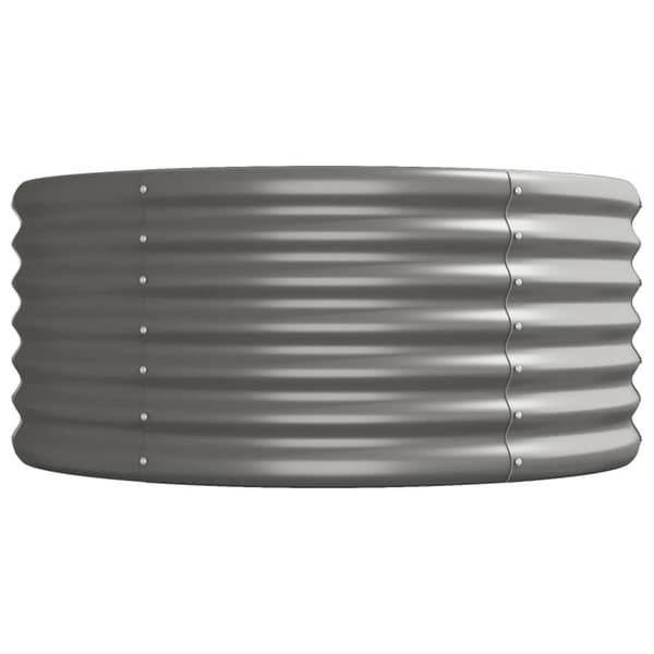 Odlingslåda galvaniserat stål 512x80x36 cm grå