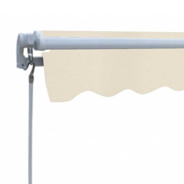 Markis manuellt infällbar 300 cm gräddvit