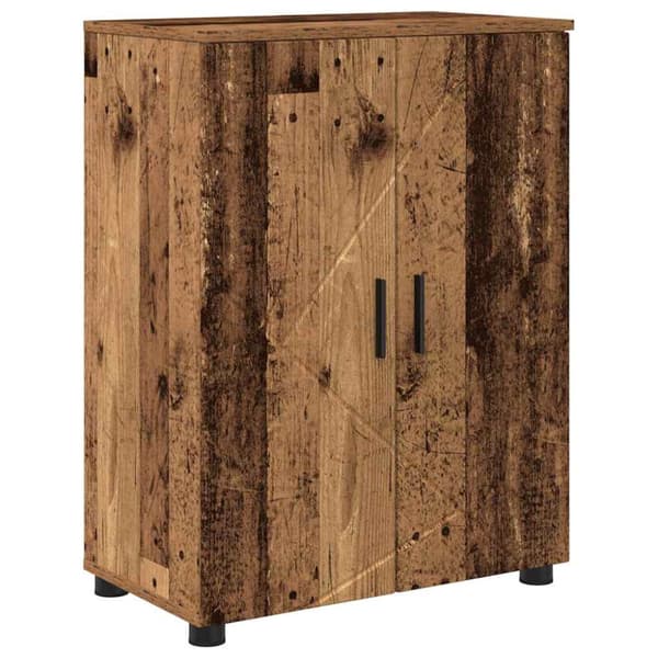Badrumsmöbelset 4 st Gammalt trä 61 x 35 x 64 cm