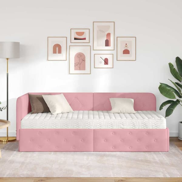 Hörn Sängram Rosa 80 x 200 cm Sammet