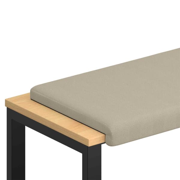 Bänk kudde Texturerad Sammet Sand Djup 35 cm
