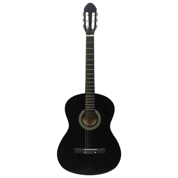 Klassisk gitarr 12 delar svart 4/4 39"