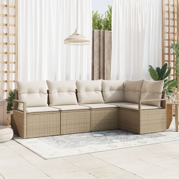 Soffset 5 st Beige konstrotting
