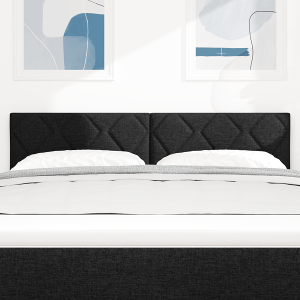 LED huvuddyna Svart 144 cm tyg