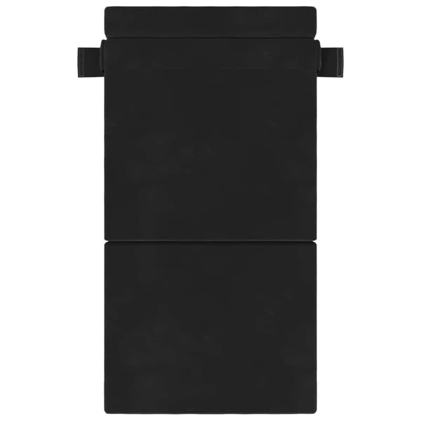 Fällbar Soffbed Svart 70 x 72 x 60 cm Tyg