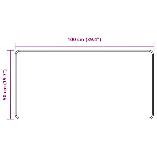 Mattlöpare MARSA Grå 50 x 100 cm Polyester och PVC
