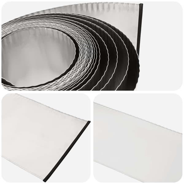 vidaxl Kant för gräsmatta 10 m x 20 cm Galvaniserat stål Silver