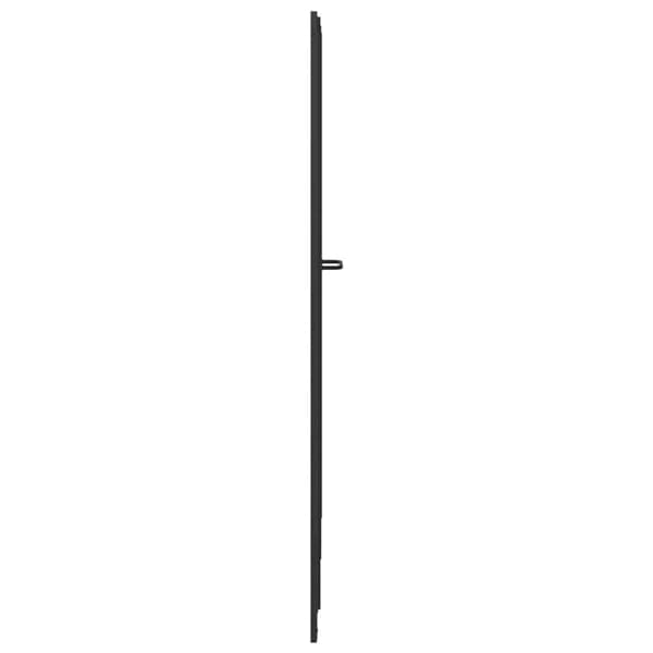 Duschvägg Svart 168 x 140 cm Aluminium