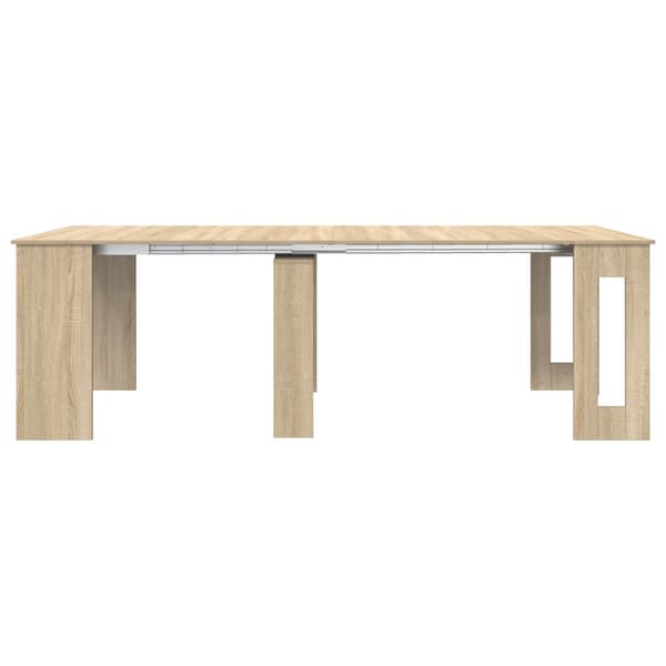 Matbord 240 x 85 x 75 cm Konstruerat trä Sonoma-ek Rektangulär