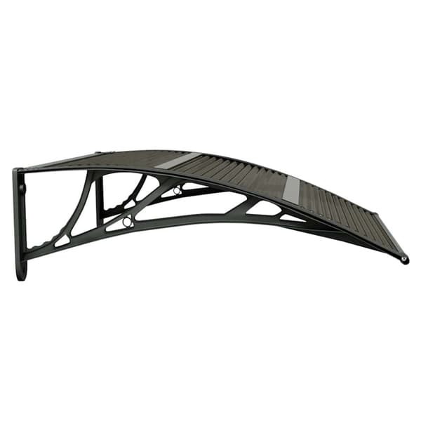 Dörrtak svart 80x75 cm polykarbonat