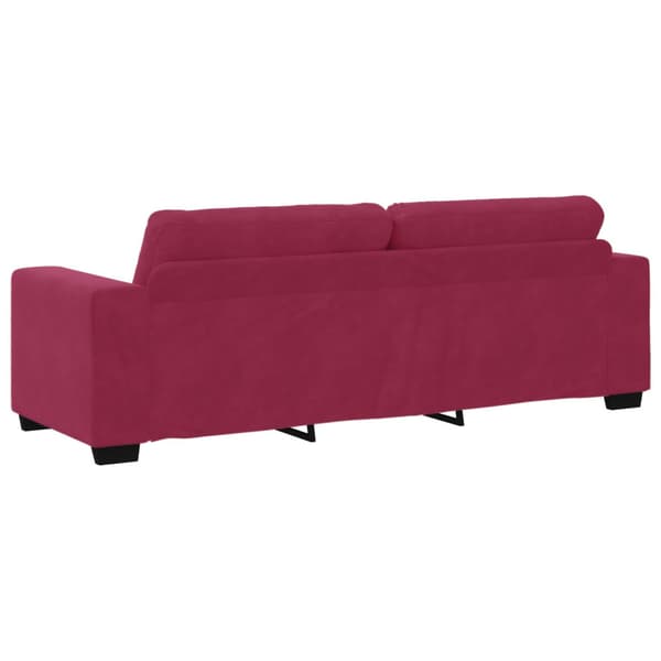 Soffa 2 st Vinröd Sammet