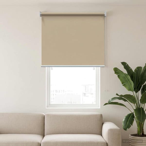 Rullgardin UV-skydd Beige 80 x 140 cm Polyester