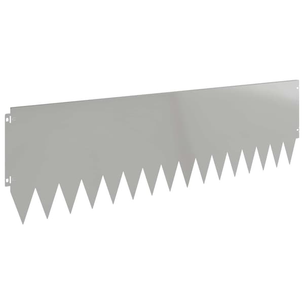 Kant för gräsmatta 20 pcs 103 x 30 cm Stål Silver