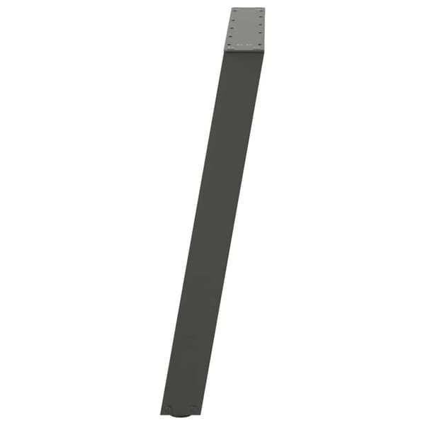 Matbordsben U-formade 2 st antracit 90x(72-73) cm stål