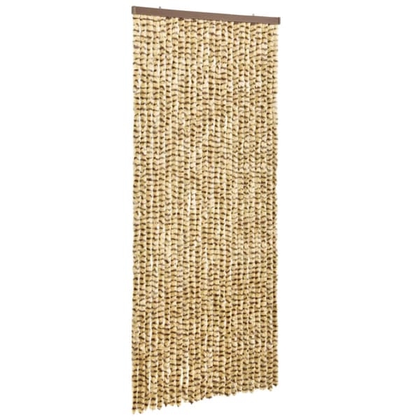 Insektsdraperi beige och brun 90x220 cm chenille
