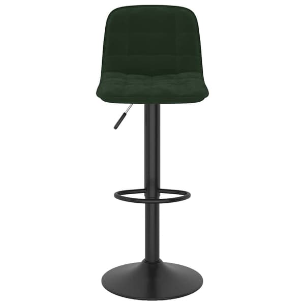 Barstolar 2 st mörkgrön sammet
