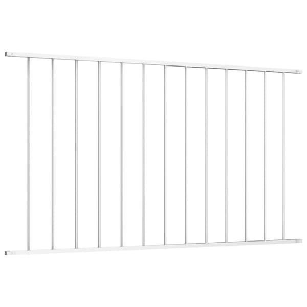 Staketpanel Woerden pulverlackerad stål 1,7x1 m vit