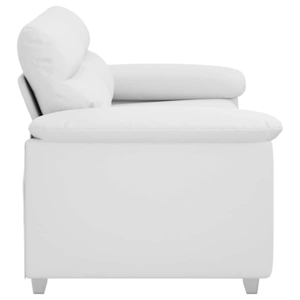 2-sitssoffa vit 160x81x84 cm konstläder