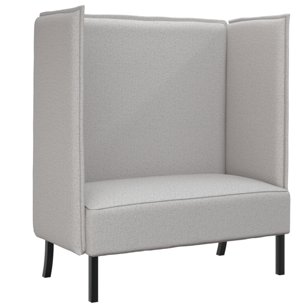 Hög Ryggsoffa Moln grå 109 x 56 x 121 cm tyg