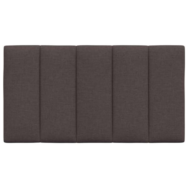 Headboard Cushion "Hanko" Dark Brown 80 cm Fabric
