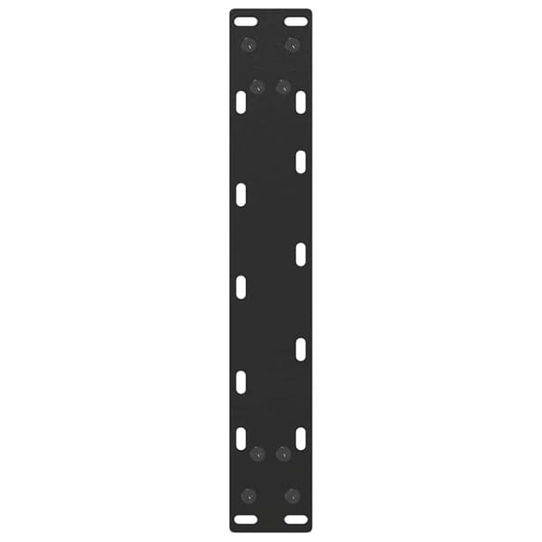 Soffbordsben U-formade 2 st svarta 38x(42-43) cm stål