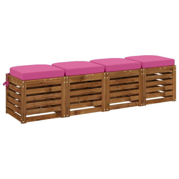 4-delade Sittkuddar SOEST 4 st 100% Polyester Rosa