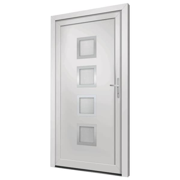 Ytterdörr vit 88x200 cm PVC
