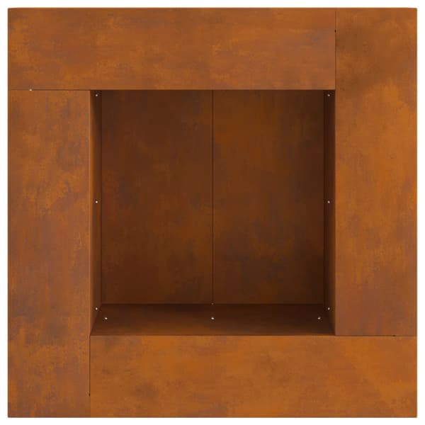 Eldstad Brun 60 x 60 x 30 cm Väderbeständig stål