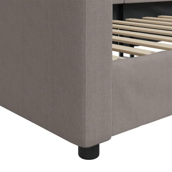 Dagbädd taupe 90x200 cm tyg