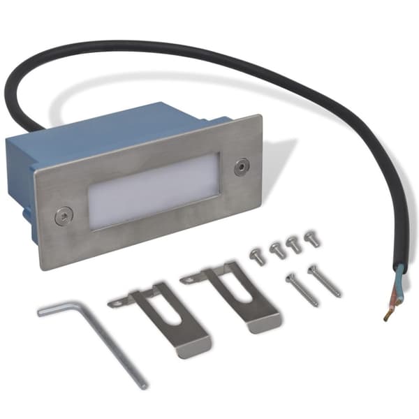 Inbyggd LED-trappbelysning 2 st 44x111x56 mm