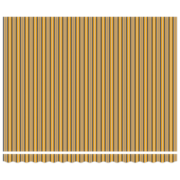 Utfällbar markis Flerfärgsdesign 400 × 300 cm