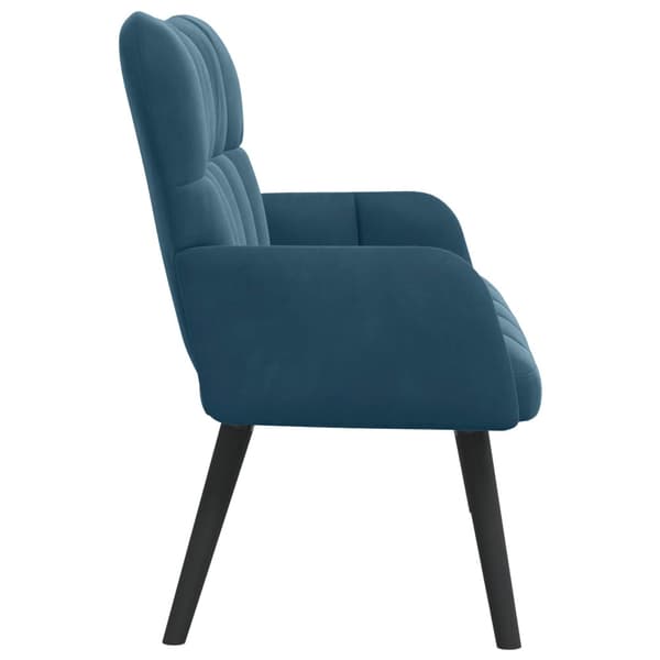 Tvåsitssoffa Blå 115 x 61 x 87 cm Sammet