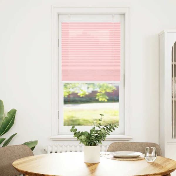 Plisserad persienn rosa 65x100cm tyg bredd 64,4cm polyester