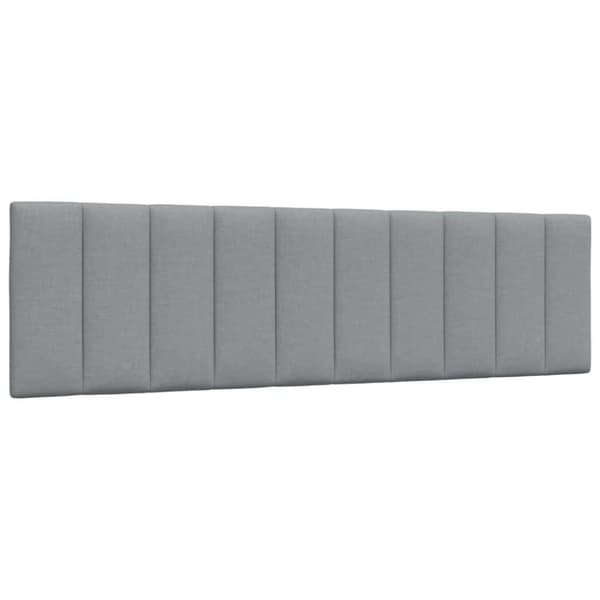 Bed Frame without Mattress "Hanko" Light Grey 180x200cm Fabric