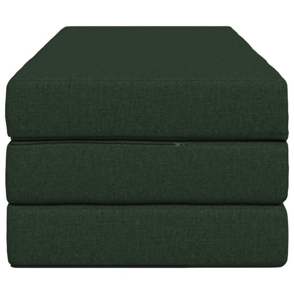Fällbar Soffbed 140 x 67 x 45 cm Mörkgrön