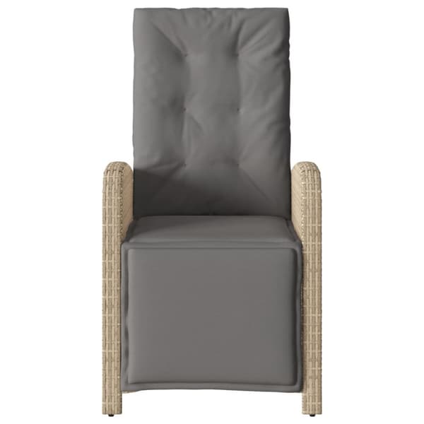 Bistrogrupp med dynor 3 delar mixbeige konstrotting
