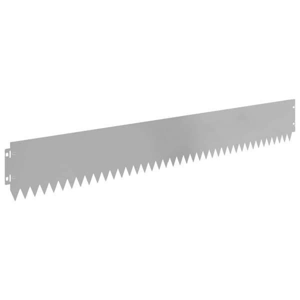 Kant för gräsmatta 20 pcs 103 x 15 cm Stål Silver