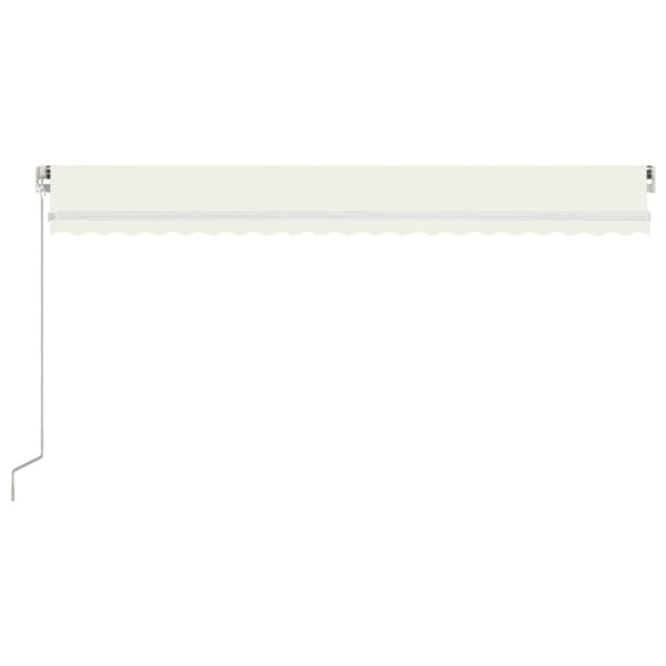 Markis manuellt infällbar 500x350 cm gräddvit