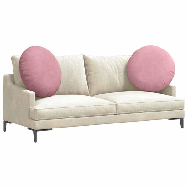 Sittkuddar 2 pcs Rosa Ø60 x 21 cm Sammet