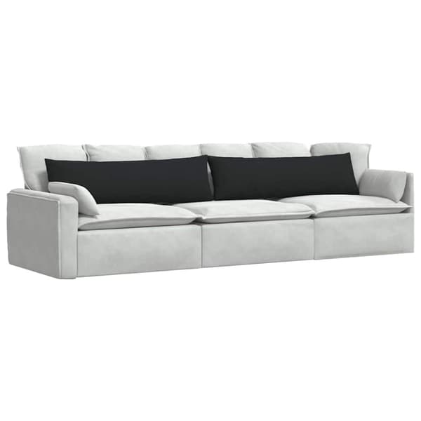 Sofakuddar 2 pcs Svart 145 x 40 cm tyg